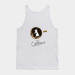 Coffee Love UK Digital Drawing Tank Top